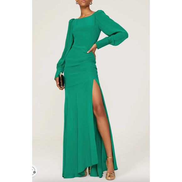 De La Vali Presley Gown in Kelly Green